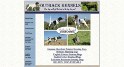 Desktop Screenshot of outbackgundogs.com